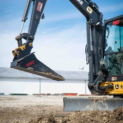 Mongo Attachments Spade Bucket | Model MTRB200 | 9" Width | Precision Trenching | 1–5 Ton | For Excavators