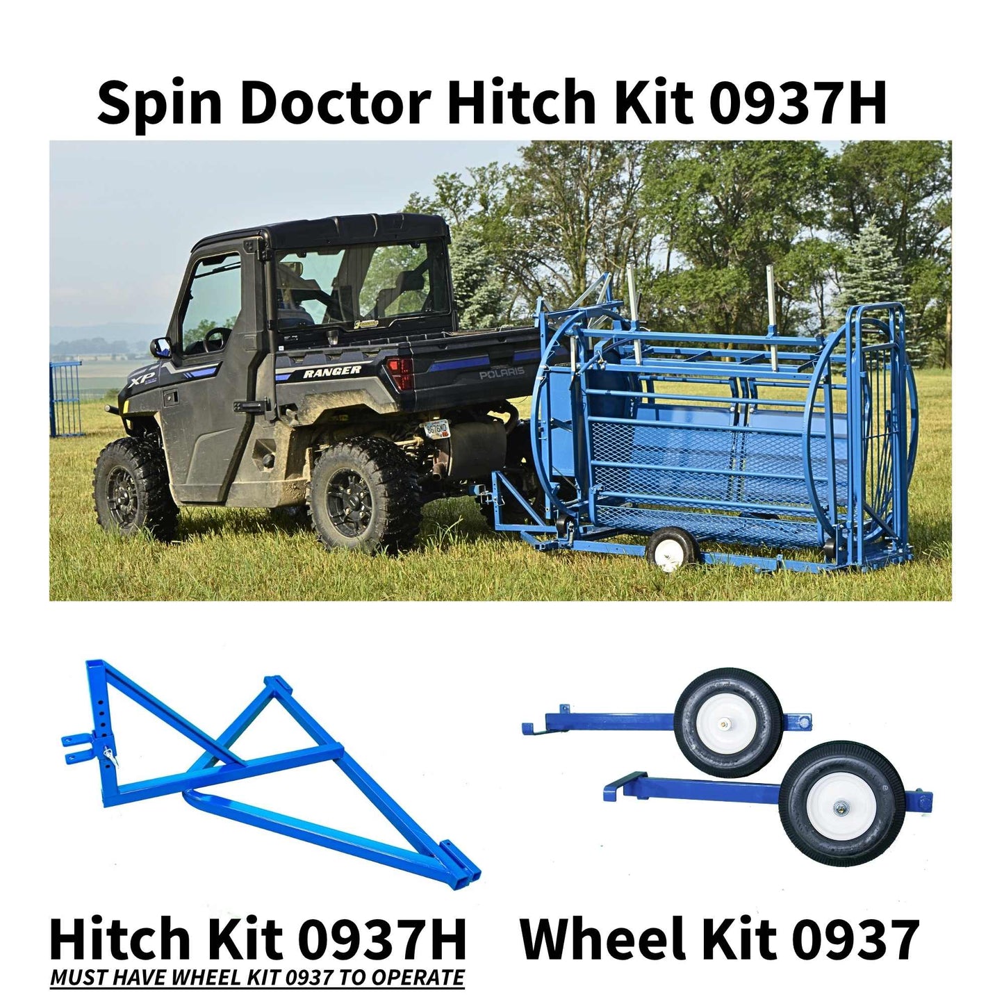 Sydell Wheel Kit for Spin Doctor | #0937 | Wheel Kit | For Sheep & Goat Hoof Trimming