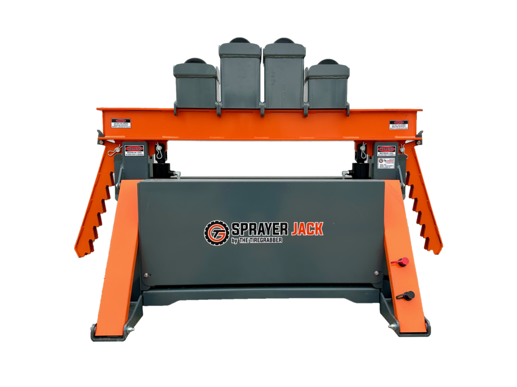 The Tire Grabber Sprayer Jack | Model TGJACK-18 | Width 66" | Capacity 30,000 lbs | For High-Clearance Sprayers & Heavy Equipment