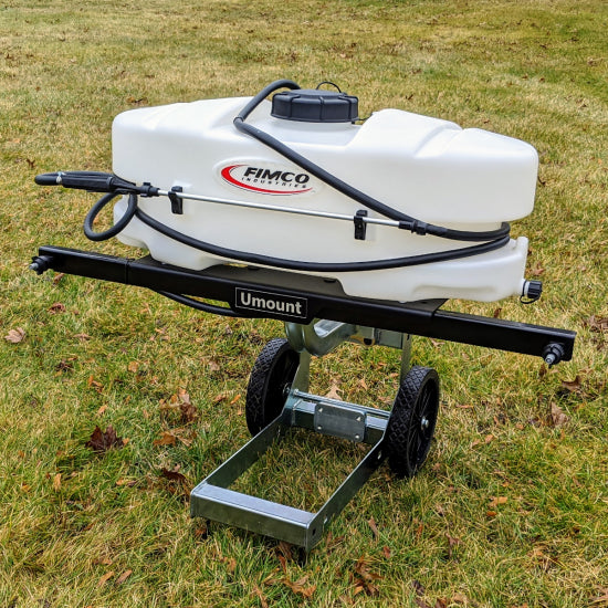 Umount Impulse Liquid Sprayer | Capacity 15 Gallon | Adjustable Pressure Manifold 0-60 PSI | For Tractors & Lawn Mowers