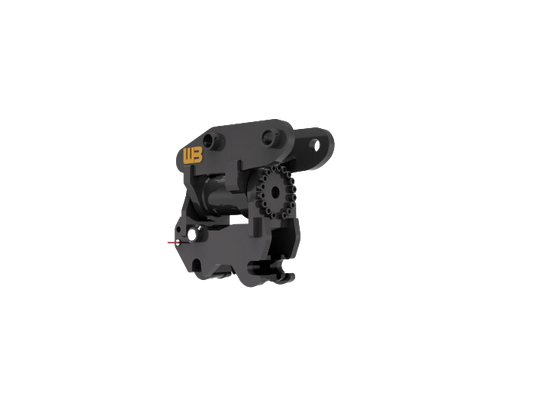 Werk-Brau Spring Loaded Tilt Coupler | Model TSC140, TSC180, TSC240, TSC250 & TSC350 | OEM Fit | Variable Width | 12–35 Tons | For Mini Excavators