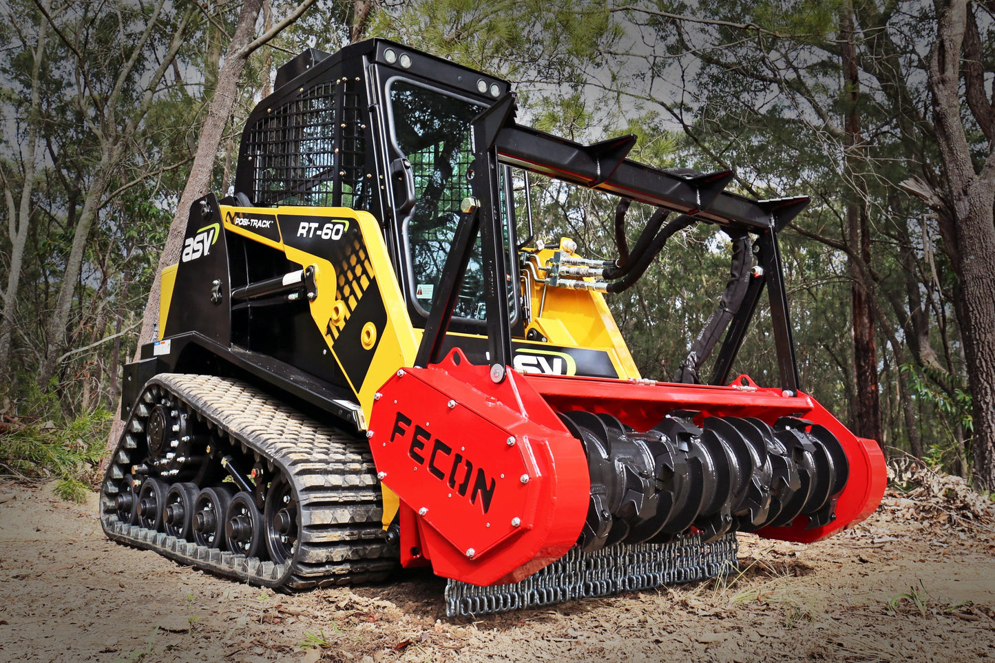 Fecon Bull Hog Standard Flow Mulching Head | Model RK5015 & RK6015 | Width 50" To 60" | 17–27 GPM | For Skid Steer & Compact Track Loader