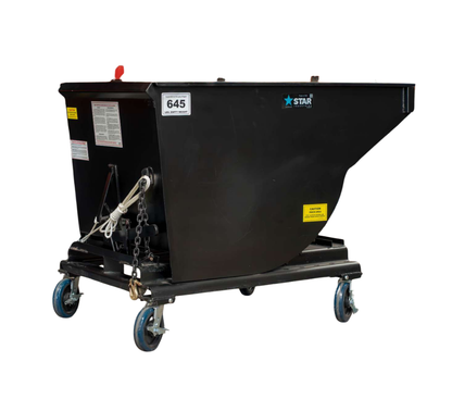 Star Industries Self-Dump Hopper | Model 1805N To 1825 | Capacity 4,000 To 6,000 lb | For Forklifts & Telehandlers