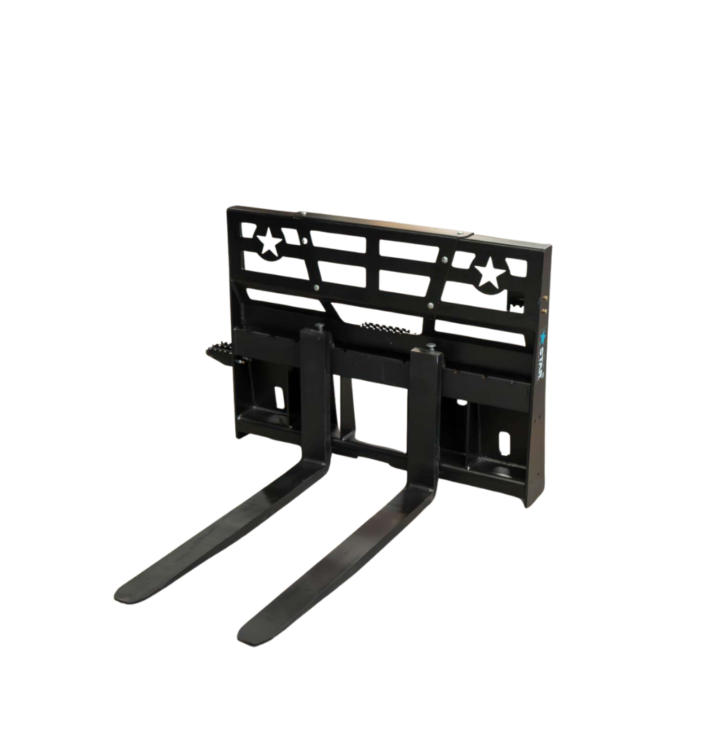 Star Industries Fork Frame | Model 110WT-ITA To 110EC-ITA | Width 30.5" To 46" | 3,700 To 5,500 lbs | 8 To 30+ GPM | For Skid Steer Quick-Tach