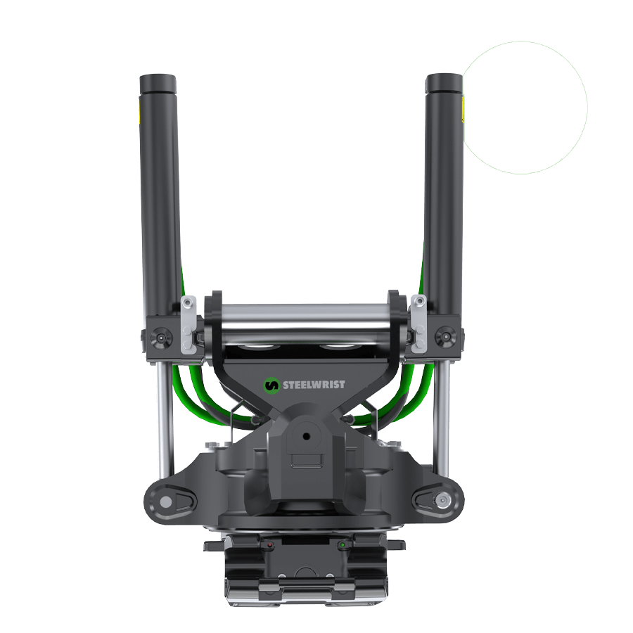Steelwrist Tilt-Rotators | Model X20 | Building Height 22.2" inches | Machine Weight Up-To 39,700 Lbs | For Excavators