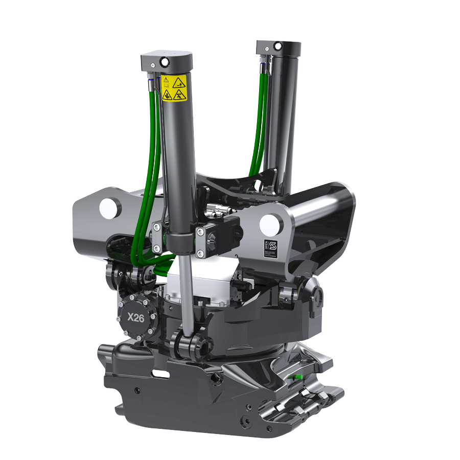 Steelwrist HD Tilt-Rotators | Model X26 | Building Height 24.2" inches | Machine Weight Up-To 57,300 Lbs | For Excavators