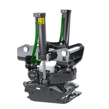 Steelwrist HD Tilt-Rotators | Model X26 | Building Height 24.2" inches | Machine Weight Up-To 57,300 Lbs | For Excavators