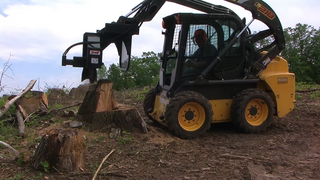 Stout Heavy Duty Stump Grinder | Flywheel Diameter 26" inches | Hydraulic Flow 15–20 GPM | For Skid Steers