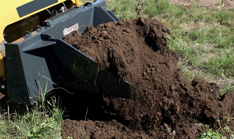 Virnig Stump Bucket | Model STMP | 45.6" Width | Hydraulic Flow 15+ GPM | For Skid Steers