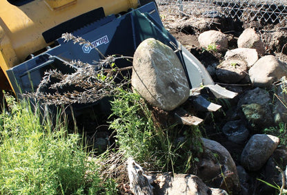 Virnig Stump Bucket | Model STMP | 45.6" Width | Hydraulic Flow 15+ GPM | For Skid Steers