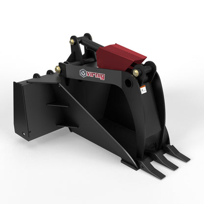 Virnig Stump Bucket Grapple | Model STMPG | 45.6" Width | Hydraulic Flow 15 To 25 GPM | For Skid Steer