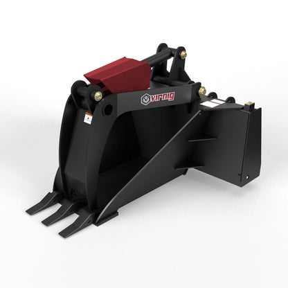 Virnig Stump Bucket Grapple | Model STMPG | 45.6" Width | Hydraulic Flow 15 To 25 GPM | For Skid Steer