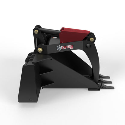 Virnig Stump Bucket Grapple | Model STMPG | 45.6" Width | Hydraulic Flow 15 To 25 GPM | For Skid Steer
