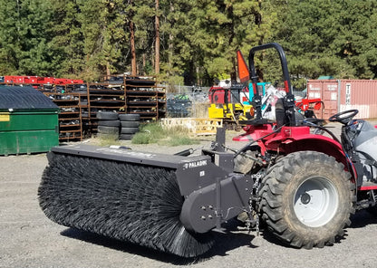 Paladin Utility Broom  3PT Hitch | Rear Mount | Angle Sweeper | 60"-96" Working Width | 30 HP | For Tractor