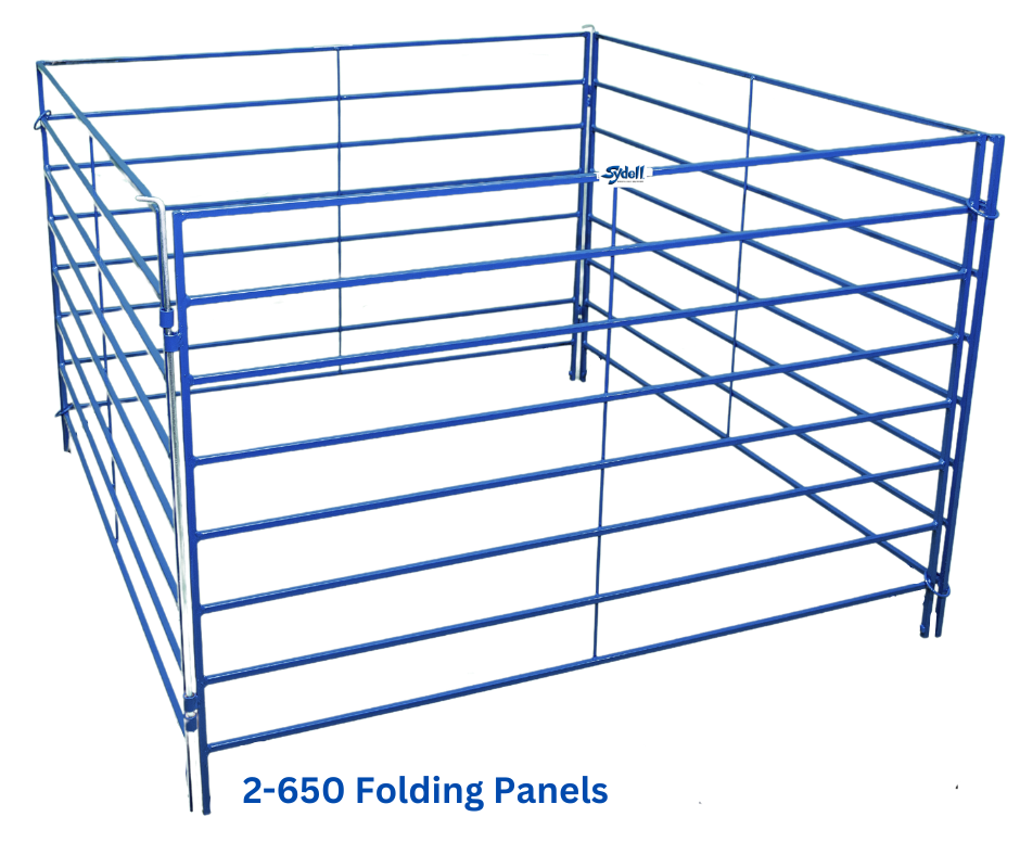 Sydell Folding Starter Lambing & Kidding Pen | #0120A / #0120A-G | 5–10 ft | Wall-Mount | For Sheep & Goats