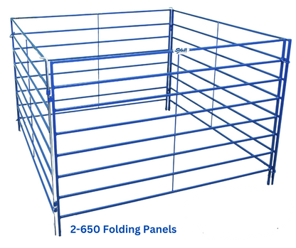 Sydell Folding Starter Lambing & Kidding Pen | #0120A / #0120A-G | 5–10 ft | Wall-Mount | For Sheep & Goats