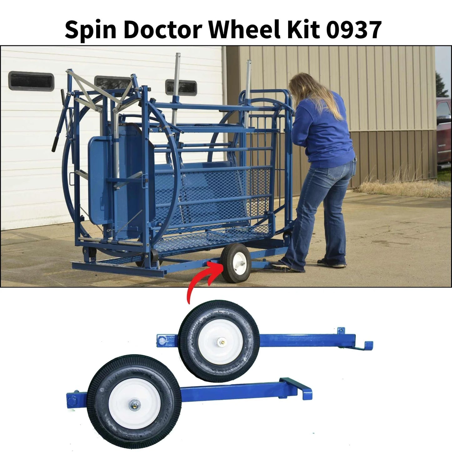 Sydell Deluxe Spin Doctor | #0938 | 46" Width | For Sheep & Goat Hoof Trimming & Handling