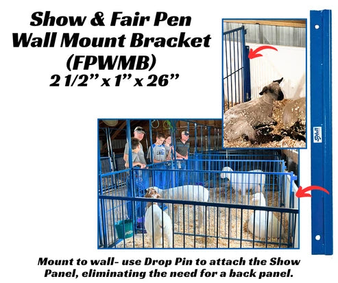 Sydell Show & Fair Pen Wall Mount Bracket | FPWMB | 26" | For Sheep & Goat Pens & Barns
