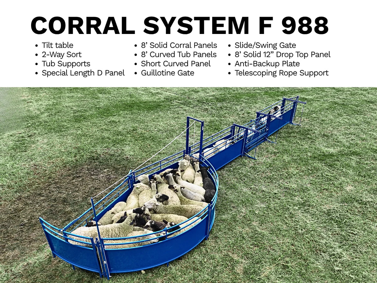 Sydell Complete Corral Working System F | #0988 | 94" Width | 1,170 lb | For Sheep & Goat Handling