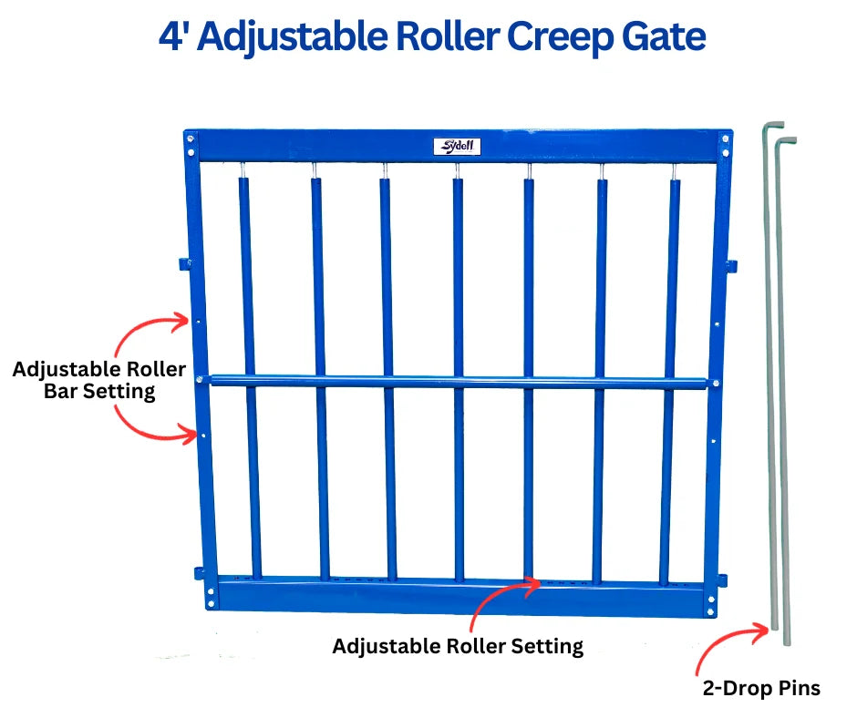 Sydell Complete Creep Feed Area Kit | #0150 | Feeder 400 lb | For Lamb & Kid Sheep & Goat System