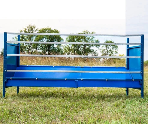 Sydell Starter Horizontal Fenceline Feeder | 0815HP / 0817HP / 0815HG / 0817HG | 49" Long | 25 1/2" Wide | 42" To 50" High | For Sheep & Goats