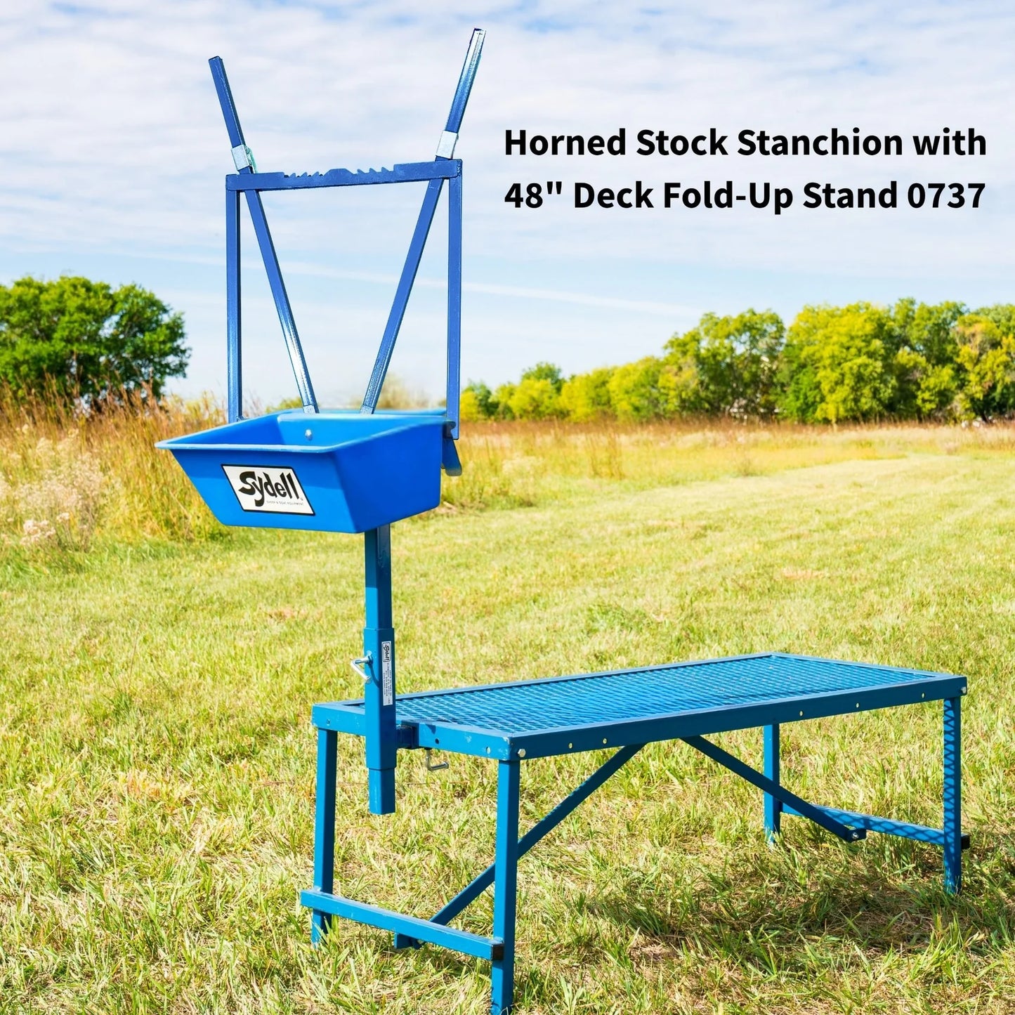 Sydell Horned Stock Milking Stanchion | #0738 | Horn-Friendly Headpiece | For Sheep & Goat Milking