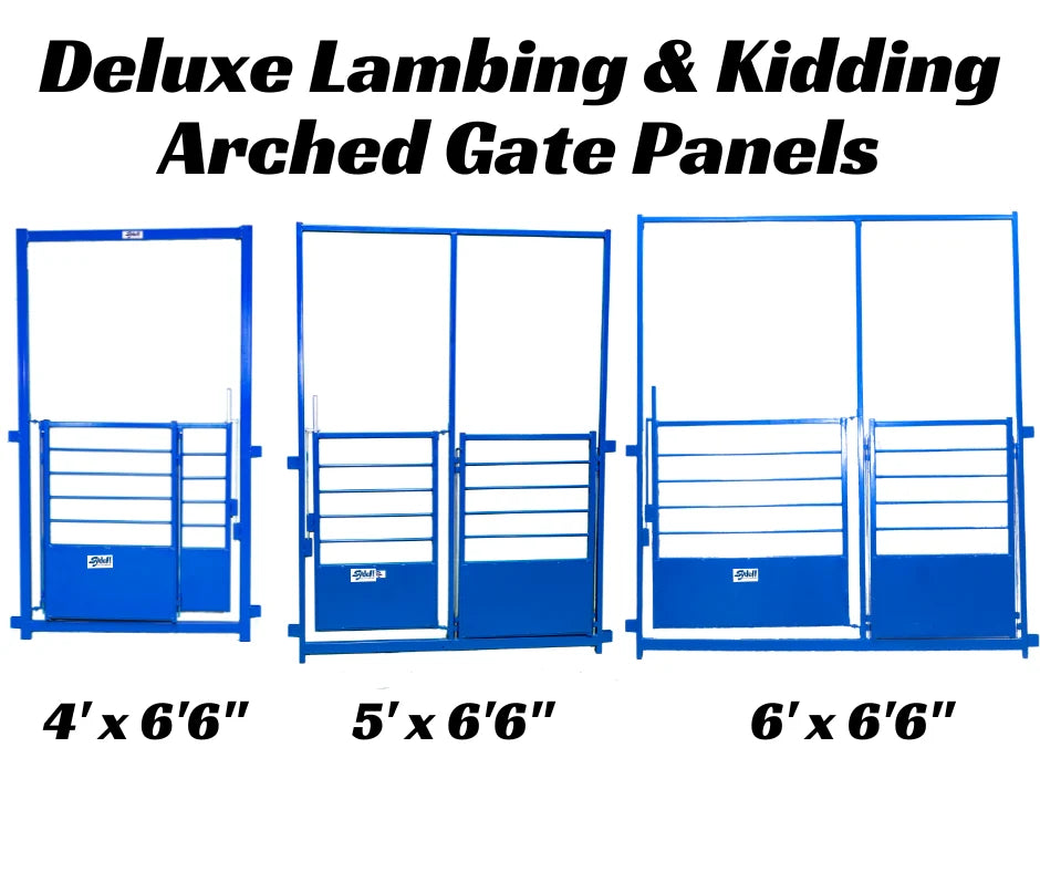 Sydell Deluxe Arched Front Gate Panel | 0653-AHG | Width 4' To 6' | For Sheep & Goat Lambing Pens