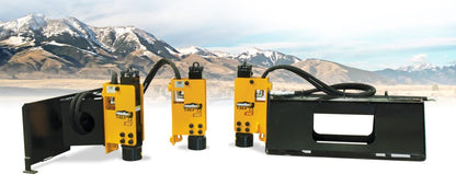 Montana Post Driver | T-Rex 350E Series | Width 18" & 28" inches | Oil Flow Range 5-20 GPM | For Skid Steers & Loaders