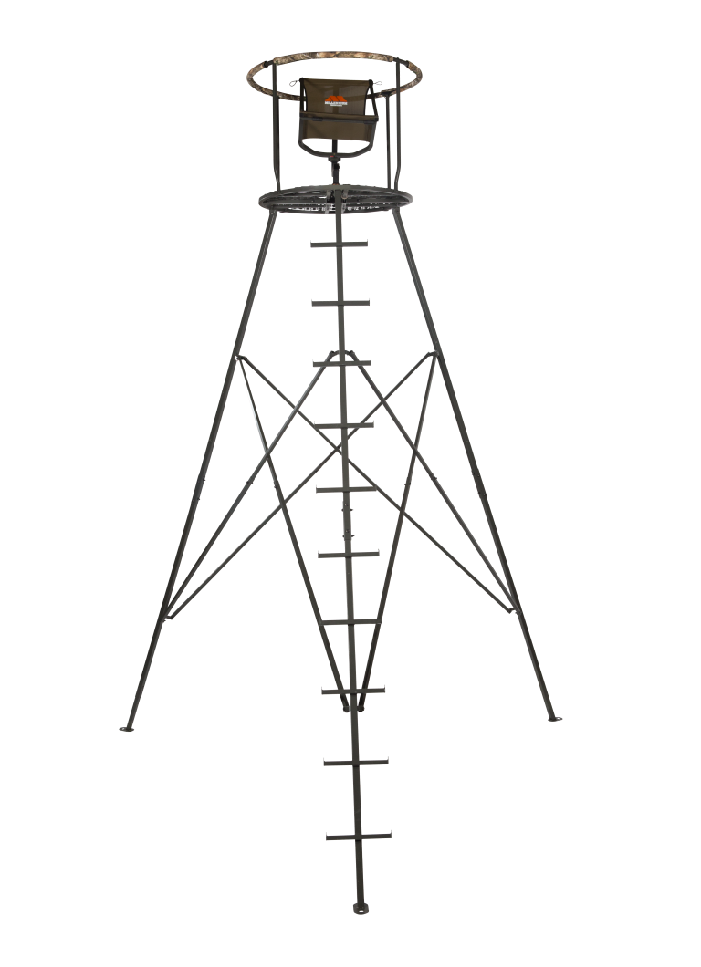 Millennium T360 Revolution Tripod Hunting Stand | Model T-360-00 | Size 16' | Capacity 300 lb | 360° Swivel