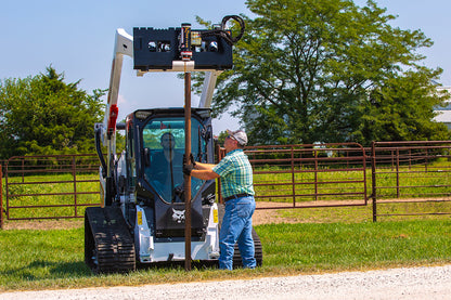 Danuser Post Driver | Model T3 | Width 11" To 86.5" | Oil Flow Range 15-30 GPM | For Skid-Steers, Loaders & Mini-Excavators