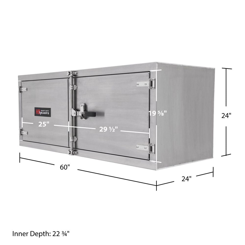 Heavy Duty Ramps Underbody Trailer Tool Cabinet | Model TC-242460 | Size 60" W x 24" D x 24" H | Horsepower 23 HP | For Flatbed, Step Deck & Dump Trailers