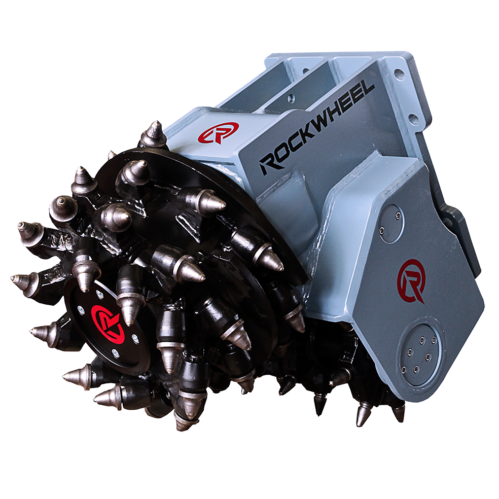RockZone Rockwheel Trench Cutter | Model TC 20 & TC 30 | Drum Width 26" & 27" | Machine Size 18 - 42 Tons | For Excavators