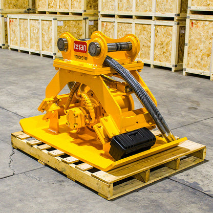 Teran Hydraulic Compactor | Model TDHC-EC140 | Replaceable Teeth & Blades | Compatibility 11-16 Tons | For Excavators