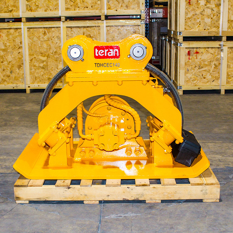 Teran Hydraulic Compactor | Model TDHC-EC140 | Replaceable Teeth & Blades | Compatibility 11-16 Tons | For Excavators