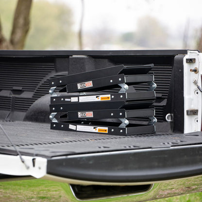 Black Widow Folding Dual Runner ATV Ramps | Model A-8412-1200-2 | Size 6'7" L x 9.875" W | Capacity 1,500 lb. | Horsepower 4 To 90+ HP | For ATV & UTV Loading