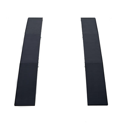 Black Widow Folding Dual Runner ATV Ramps | Model TF-005D-B | Size 6'7" L x 9.9" W | Capacity 1,500 lb. | Horsepower 4 To 90+ HP | For ATV & Small UTV Loading