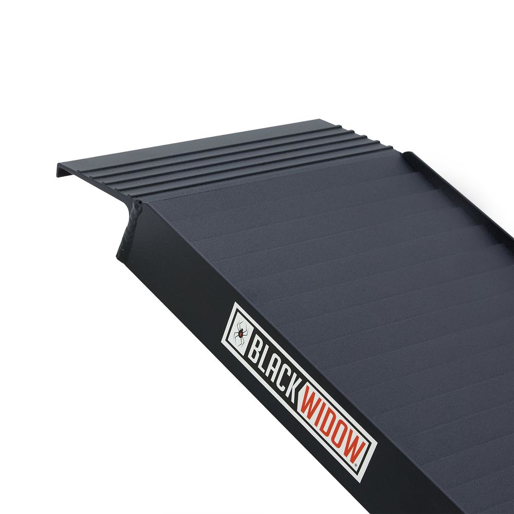 Black Widow Folding Dual Runner ATV Ramps | Model A-8412-1200-2 | Size 6'7" L x 9.875" W | Capacity 1,500 lb. | Horsepower 4 To 90+ HP | For ATV & UTV Loading