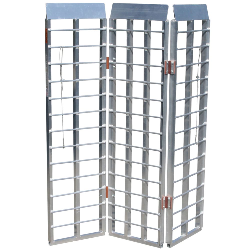 Black Widow Folding ATV Trailer Ramp | Model TF-6050-1500A-ATV | Size 5' L x 49" W | 1,500 lb Capacity | Horsepower 4 To 90+ HP | For ATV & Garden Tractor Loading