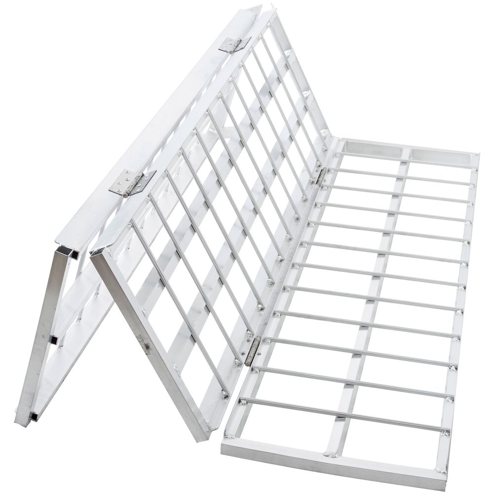 Black Widow Folding ATV Trailer Ramp | Model TF-6050-1500A-ATV | Size 5' L x 49" W | 1,500 lb Capacity | Horsepower 4 To 90+ HP | For ATV & Garden Tractor Loading