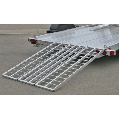 Black Widow Folding Motorcycle Trailer Ramp | Model TF-6050-1500A | Size 49-1/8" Wide | Capacity 1,500 lb | Horsepower 4 To 90+ HP | For Trailers & Truck Beds