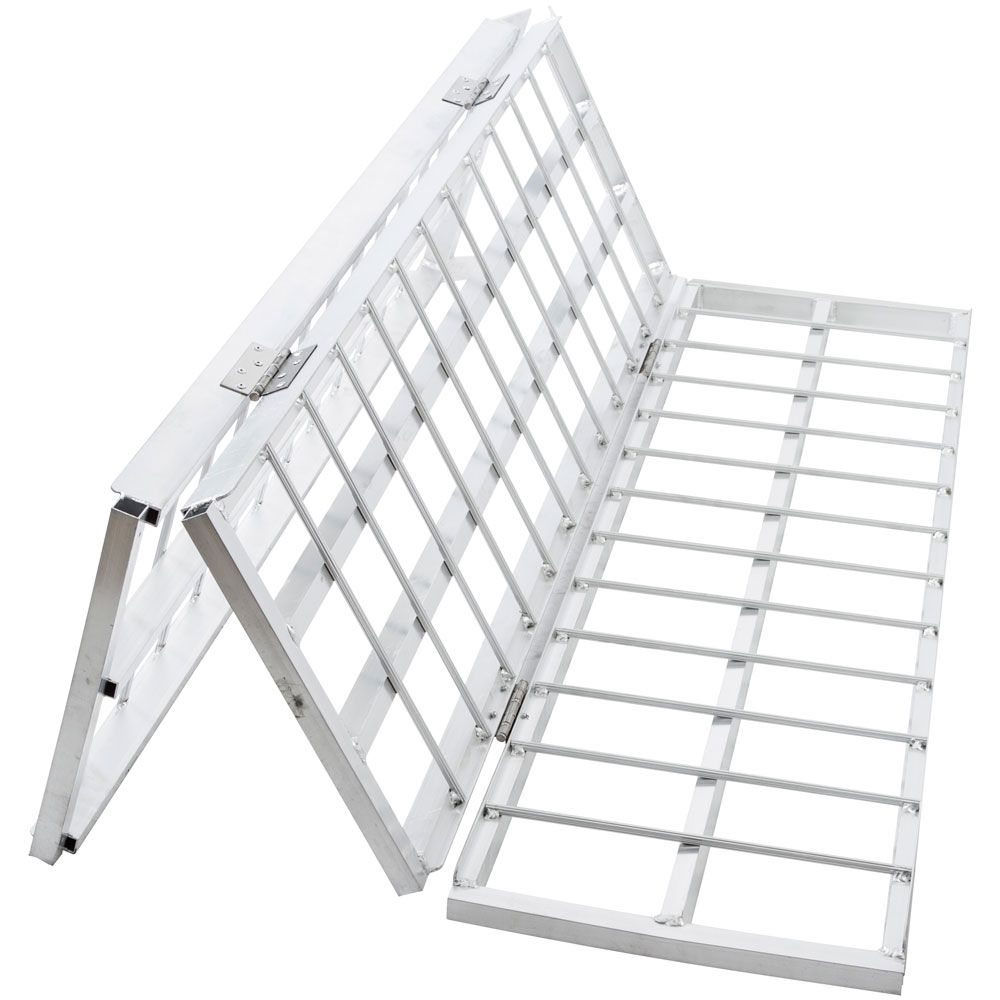 Black Widow Folding Motorcycle Trailer Ramp | Model TF-6050-1500A | Size 49-1/8" Wide | Capacity 1,500 lb | Horsepower 4 To 90+ HP | For Trailers & Truck Beds
