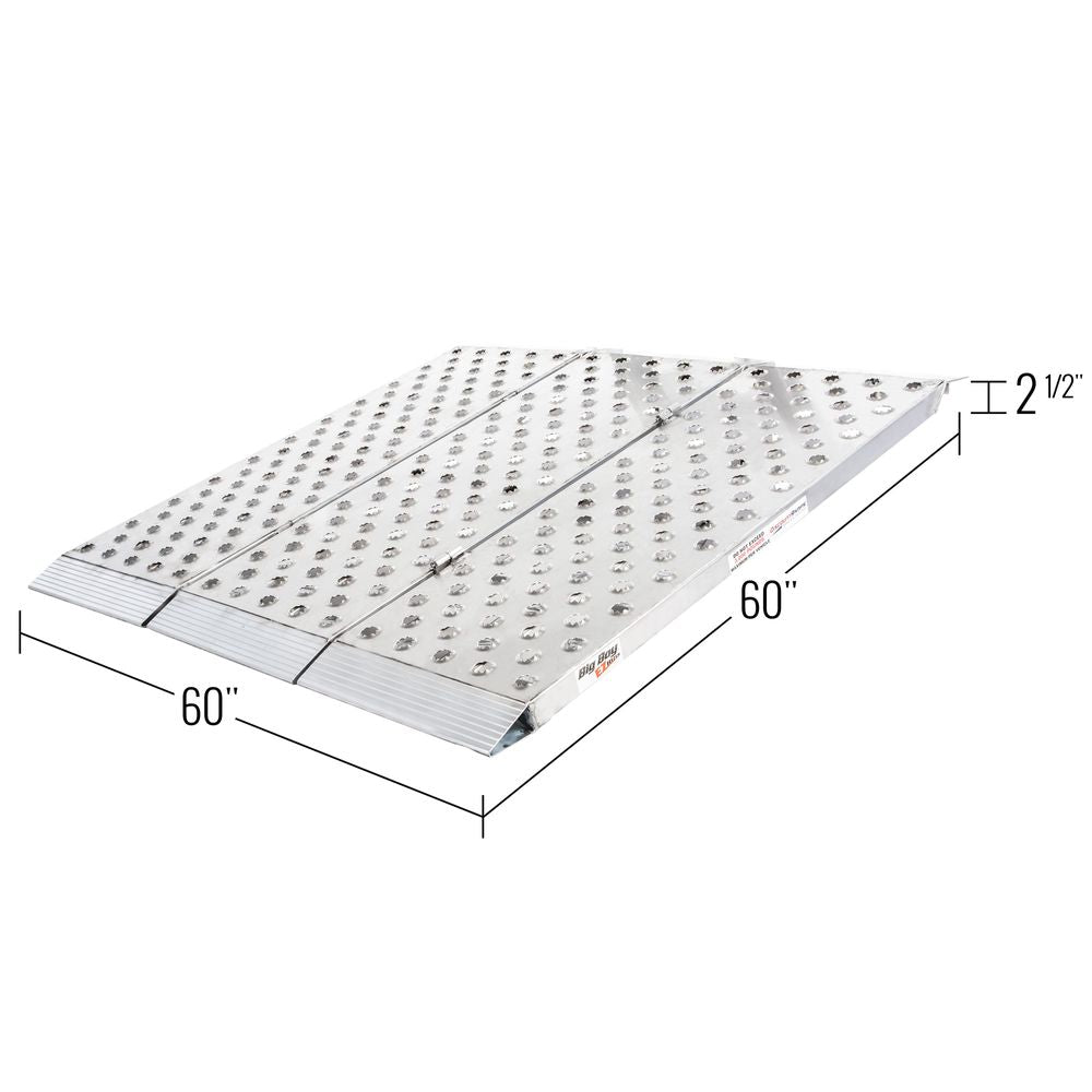 Black Widow Big Boy EZ Rizer™ Folding Motorcycle Ramp | Models TF-6048-EZ & TF-6060-EZ | Size 48" & 60" Wide | Capacity 3,000 lb | Horsepower 4 To 90+ HP | For Motorcycles, ATVs & UTVs
