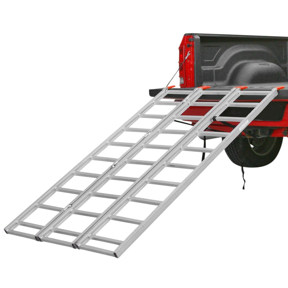 Black Widow Folding ATV Loading Ramp | Model TF-8046 | Size 80" L x 44.75" W | Capacity 1,250 lb | Horsepower 4 To 90+ HP | For ATV & UTV Loading