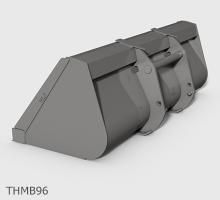 HLA Attachment Telehandler Bucket with CAT/SKY/Volvo/JRB Mount | 84", 96", 108" Size | For Tractor