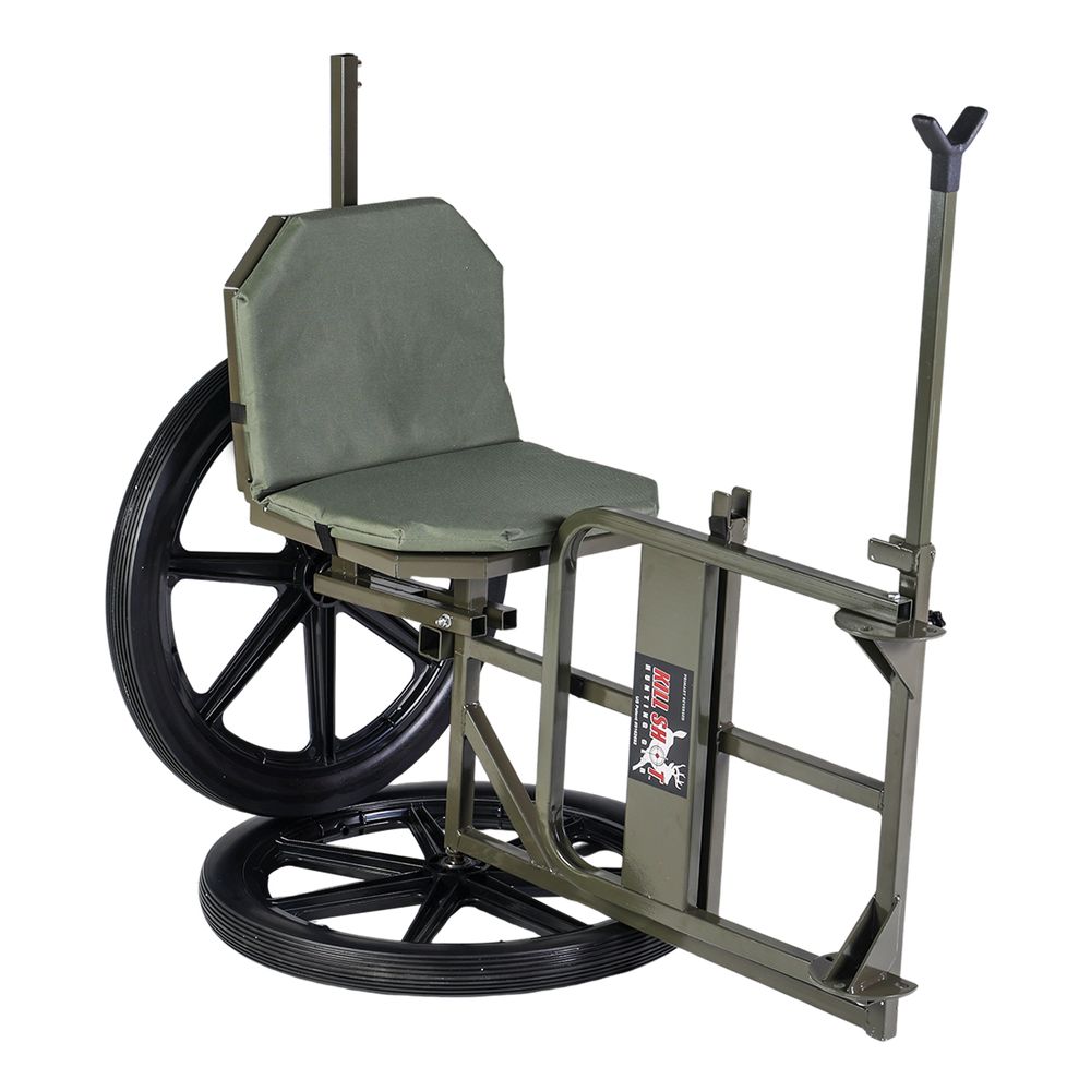 KShot Throne Multipurpose Game Cart & Hunting Chair | Model CL-THRONE | Length 65" | Capacity 500 lb | For Hunting, Outdoor Hauling & Field Use