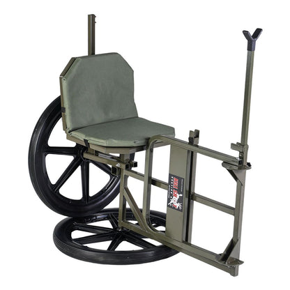 KShot Throne Multipurpose Game Cart & Hunting Chair | Model CL-THRONE | Length 65" | Capacity 500 lb | For Hunting, Outdoor Hauling & Field Use