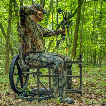 KShot Throne Multipurpose Game Cart & Hunting Chair | Model CL-THRONE | Length 65" | Capacity 500 lb | For Hunting, Outdoor Hauling & Field Use
