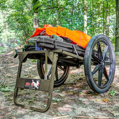 KShot Throne Multipurpose Game Cart & Hunting Chair | Model CL-THRONE | Length 65" | Capacity 500 lb | For Hunting, Outdoor Hauling & Field Use