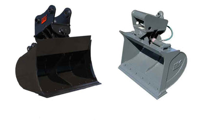 TAG Tilt Bucket | Heavy Duty Dual-Cylinder 45° Tilt | 30"–72" Width | Bucket Weight 428–2,455 lbs | 3–22 Ton | For Excavators