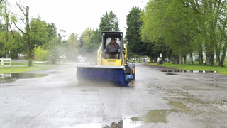 Ignite Attachments Hydraulic Angle Broom | Width 72" | Hydraulic Flow 16-24 GPM | For Skid Steers
